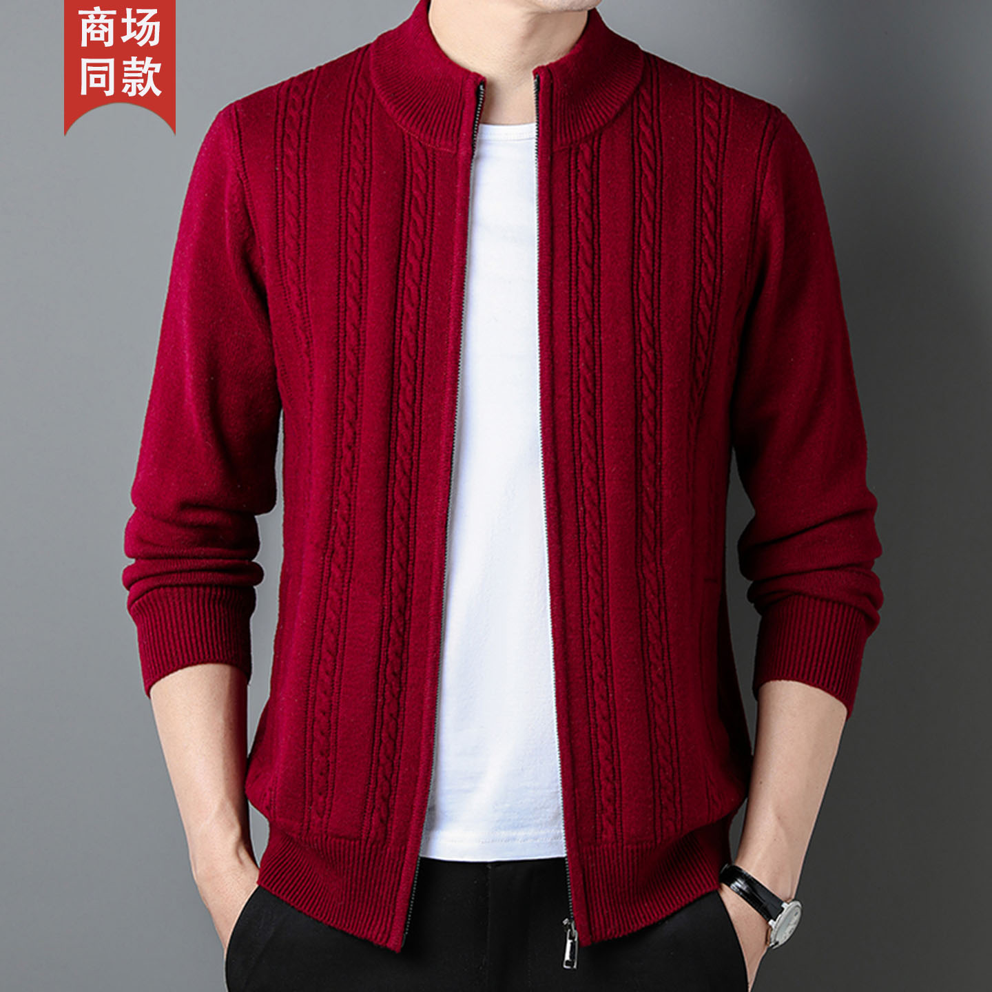 100% cashmere sweater men's ca - Men'S Fashion Zip Sweater avis et prix