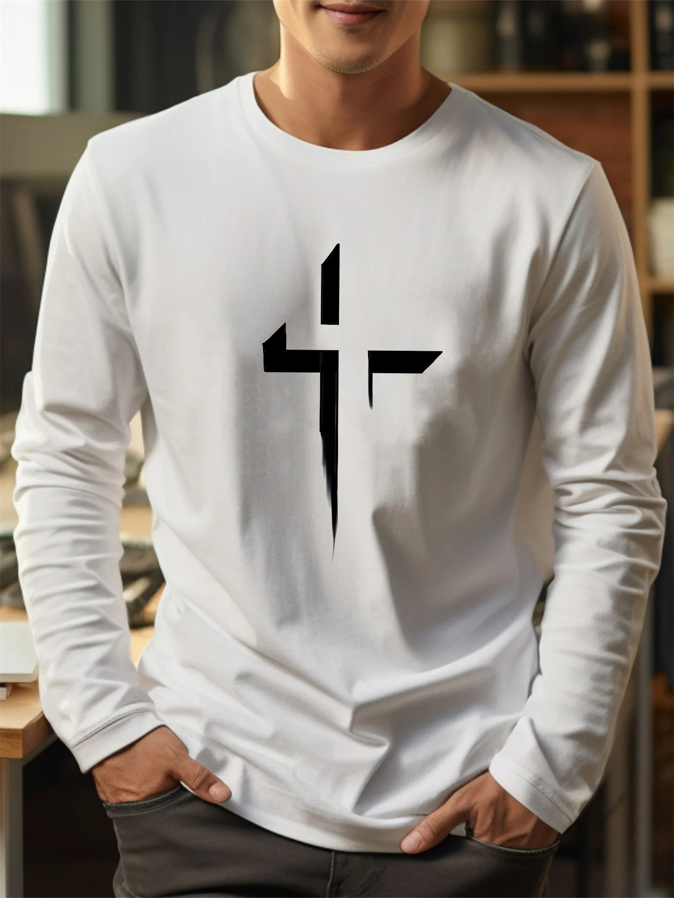 100% pure cotton men's long sl - Men'S Fashion Trends avis et prix