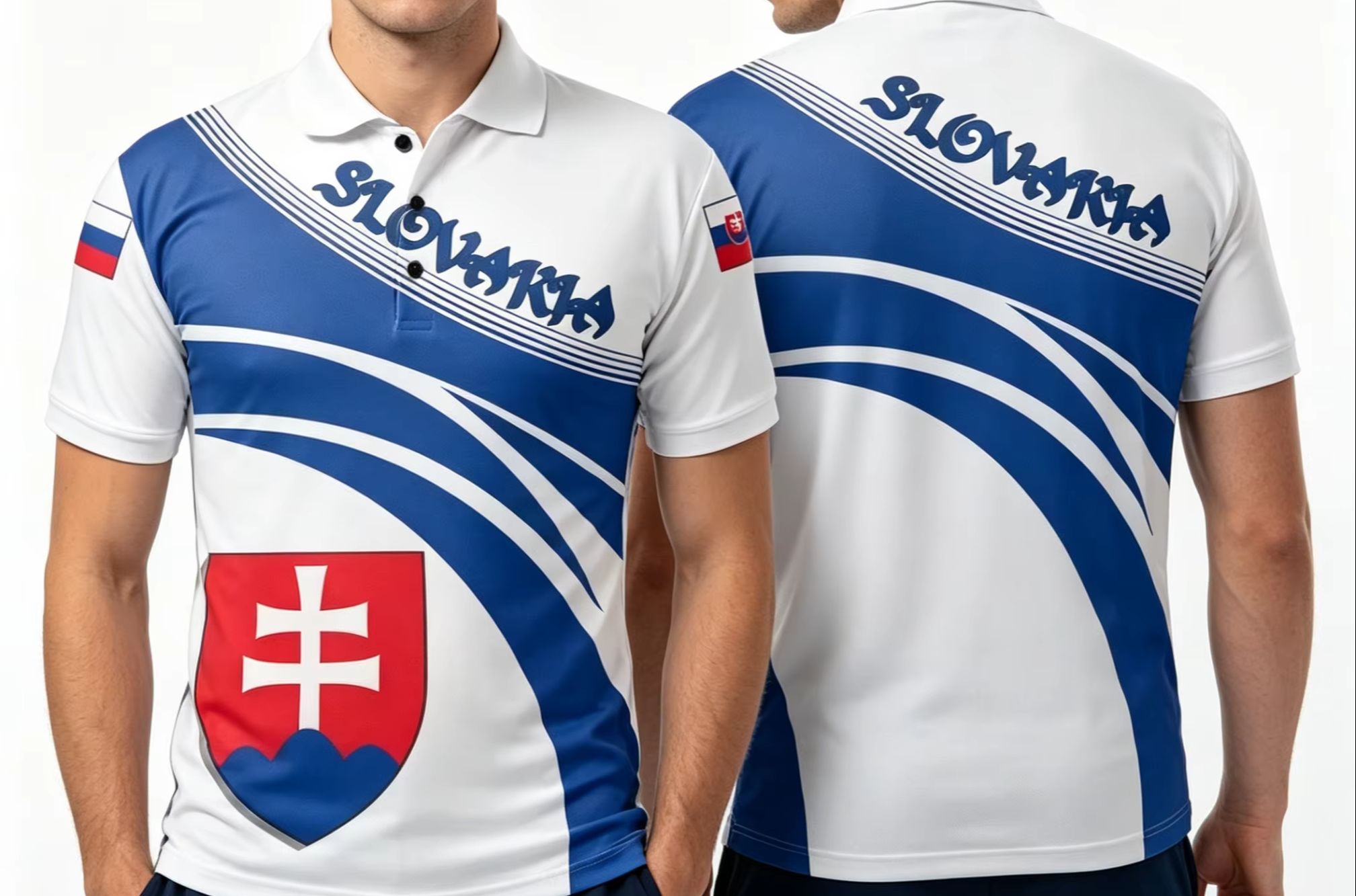 Slovakia Flag 3D Print Polo Sh - Men'S Fashion Golf Clothing avis et prix