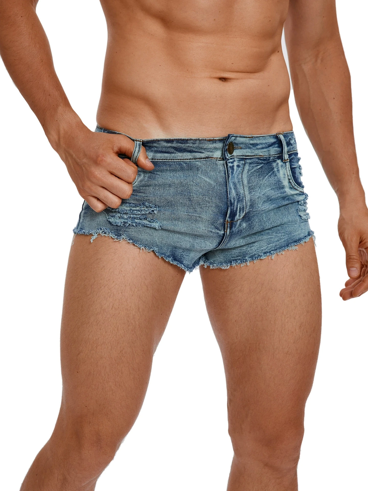 Men's Low Waist Jeans Shorts F - Men'S Fashion Jeans avis et prix