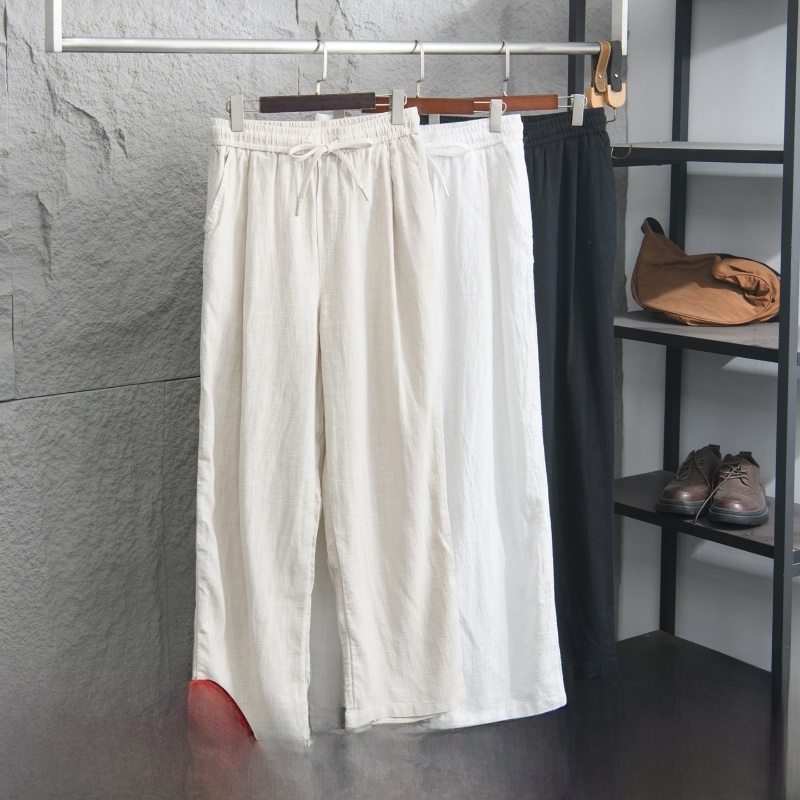 Natural Texture Linen Cotton B - Men'S Fashion Garage avis et prix