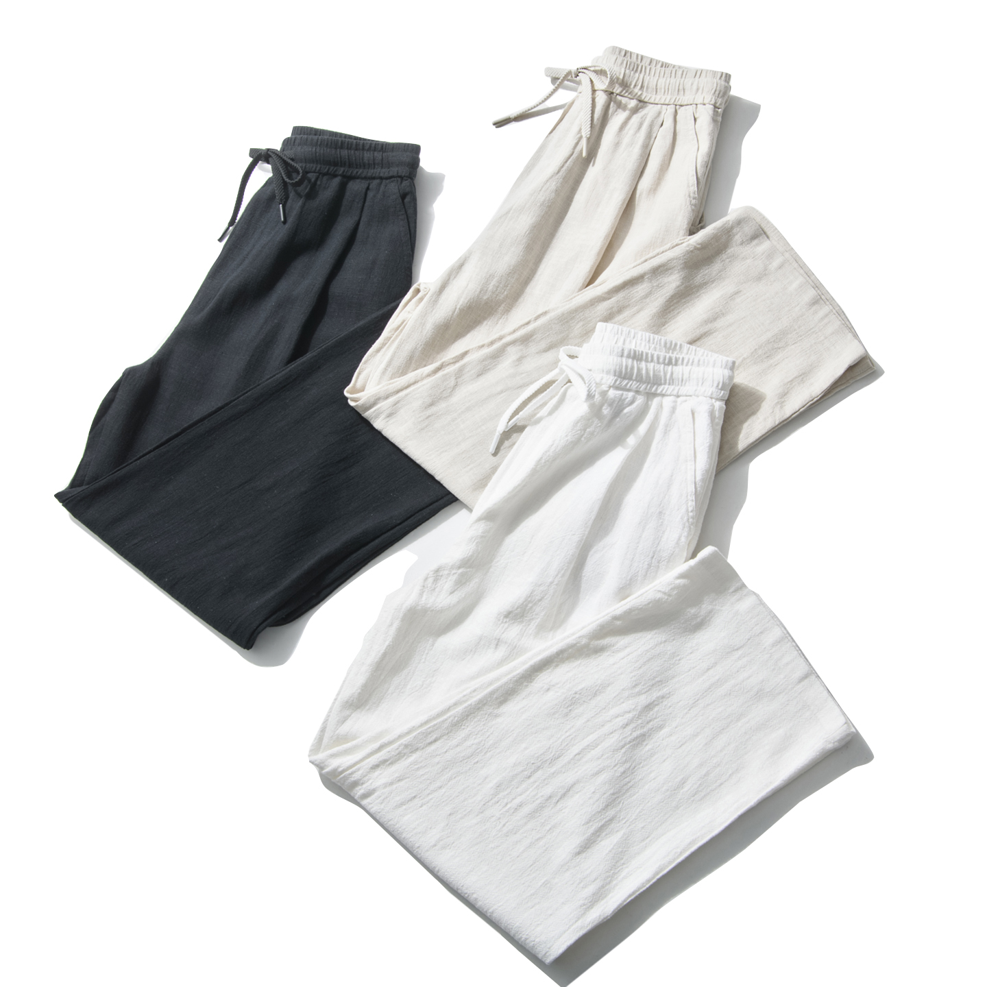Natural Texture Linen Cotton B - Men'S Fashion Garage avis et prix