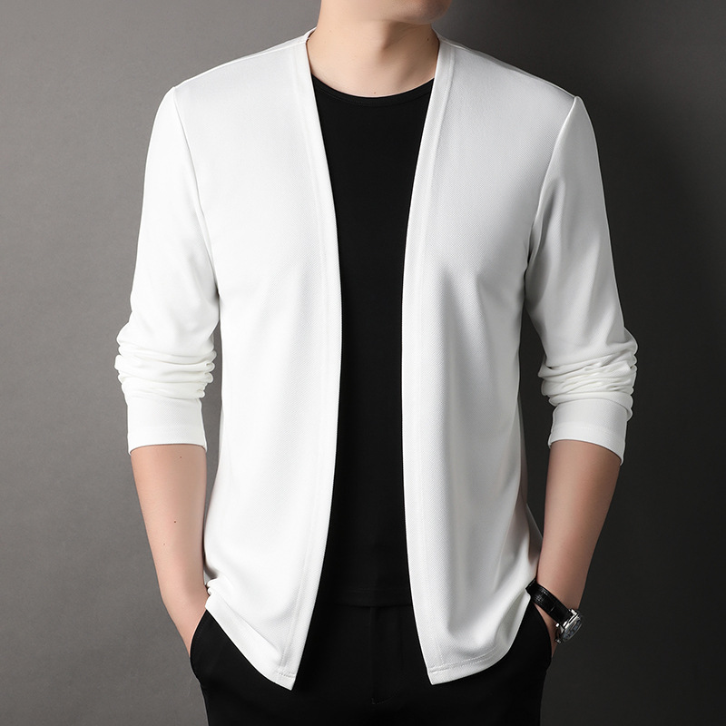 Spring Autumn Knit Cardigan Me - Men'S Fashion Zip Sweater avis et prix