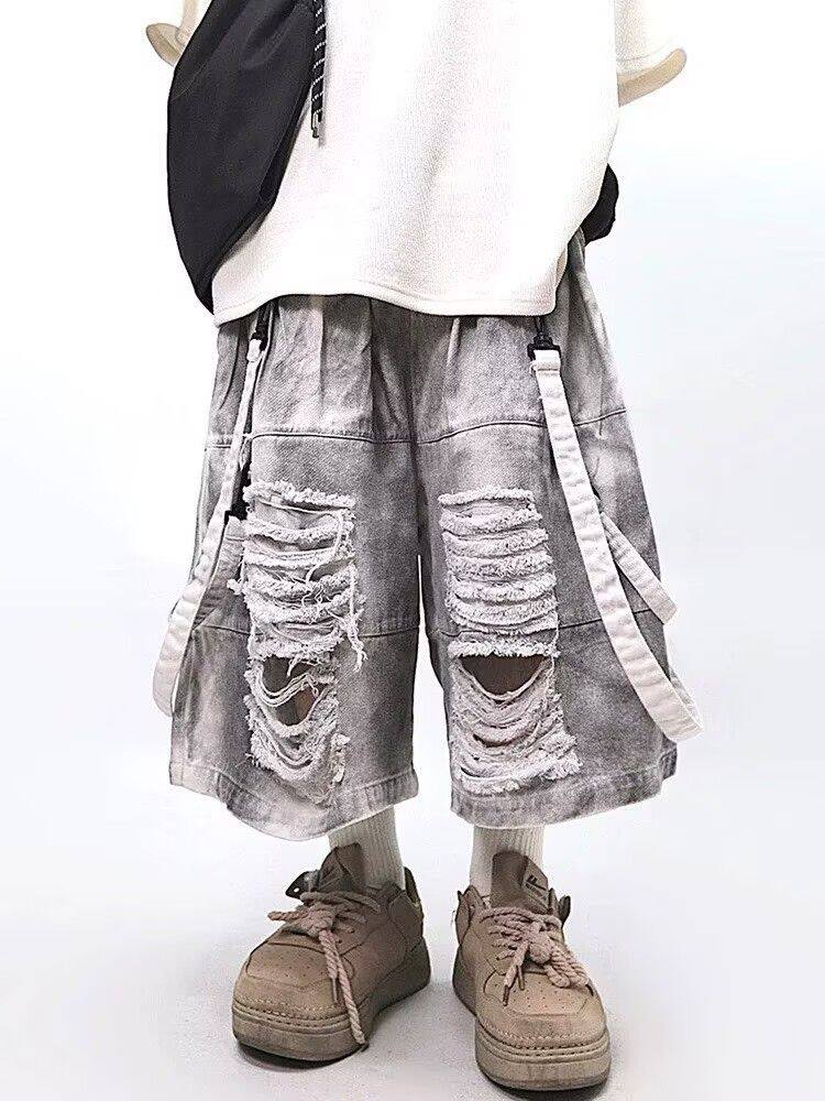 Retro Hip-hop Men's Ripped Jea - Men'S Fashion Jeans avis et prix