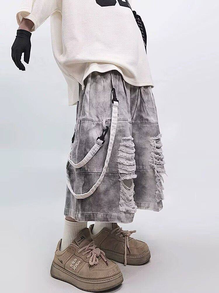 Retro Hip-hop Men's Ripped Jea - Men'S Fashion Jeans avis et prix
