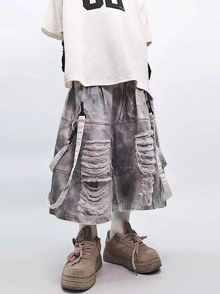 Retro Hip-hop Men's Ripped Jea - Men'S Fashion Jeans avis et prix