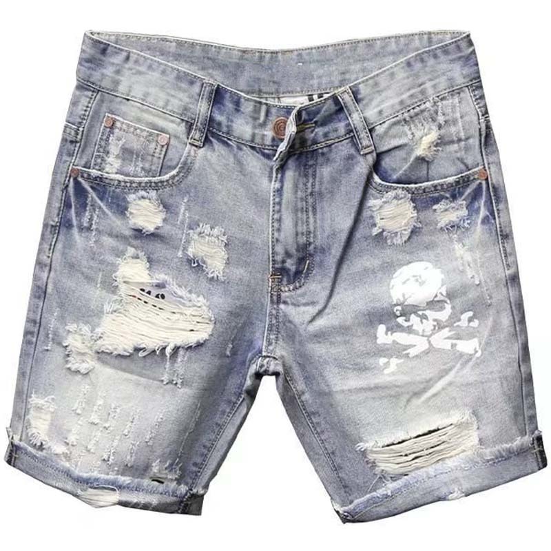 Summer Men's Worn Bead Hole Be - Men'S Fashion Jeans avis et prix