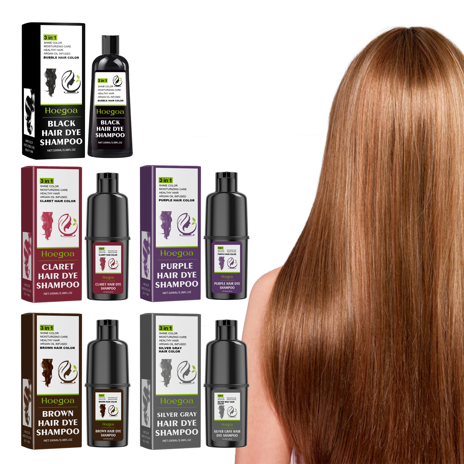3 In 1 Hair Coloring Shampoo N - Men Fashion Hair Style avis et prix